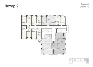 Квартира 1-комн. квартира, 36.63 м² ЖК «Светский лес» Фото 1