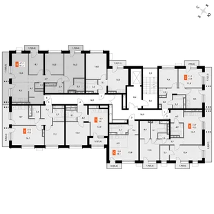 Квартира 4-комн. квартира, 81.3 м² ЖК «ФоРест» Фото 2 Квартира 4-комн. квартира, 81.3 м² ЖК «ФоРест» Фото 2