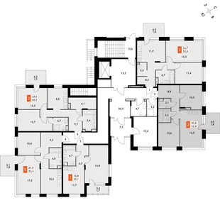 Квартира 2-комн. квартира, 53.1 м² ЖК «ФоРест» Фото 2 Квартира 2-комн. квартира, 53.1 м² ЖК «ФоРест» Фото 2