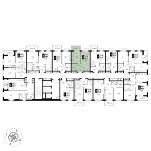 Квартира 1-комн. квартира, 36.3 м² ЖК «1-й Измайловский» Фото 2 Квартира 1-комн. квартира, 36.3 м² ЖК «1-й Измайловский» Фото 2