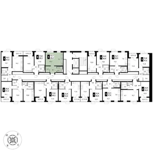 Квартира Студия, 29.4 м² ЖК «1-й Шереметьевский» Фото 2 Квартира Студия, 29.4 м² ЖК «1-й Шереметьевский» Фото 2