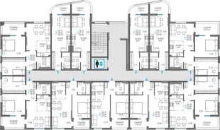 Квартира 3-комн. квартира, 56.92 м² ЖК «Розовое озеро» Фото 1