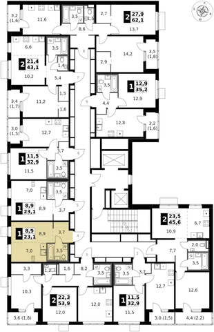 Квартира Студия, 23.7 м² ЖК «1-й Ясеневский» Фото 2
