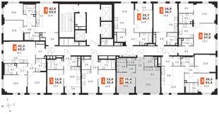 Квартира 2-комн. квартира, 46.5 м² ЖК «Sydney City» Фото 2 Квартира 2-комн. квартира, 46.5 м² ЖК «Sydney City» Фото 2