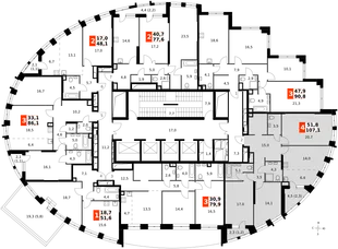 Квартира 4-комн. квартира, 106.1 м² ЖК «Sydney City» Фото 2 Квартира 4-комн. квартира, 106.1 м² ЖК «Sydney City» Фото 2
