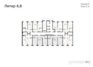 Квартира 2-комн. квартира, 53.92 м² ЖК «Светский лес» Фото 1