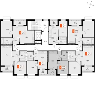 Квартира 1-комн. квартира, 30.9 м² ЖК «ФоРест» Фото 2 Квартира 1-комн. квартира, 30.9 м² ЖК «ФоРест» Фото 2