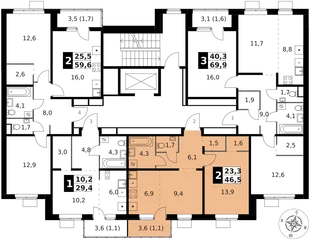 Квартира 2-комн. квартира, 46.5 м² ЖК «1-й Ясеневский» Фото 2