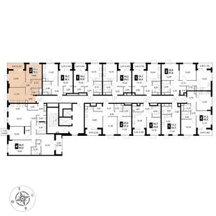Квартира 2-комн. квартира, 50.6 м² ЖК «1-й Химкинский» Фото 2 Квартира 2-комн. квартира, 50.6 м² ЖК «1-й Химкинский» Фото 2