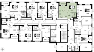 Квартира 1-комн. квартира, 33.6 м² ЖК «1-й Химкинский» Фото 2 Квартира 1-комн. квартира, 33.6 м² ЖК «1-й Химкинский» Фото 2
