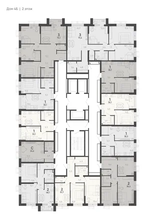 Квартира 2-комн. квартира, 54.4 м² ЖК «Барса» Фото 1 Квартира 2-комн. квартира, 54.4 м² ЖК «Барса» Фото 1