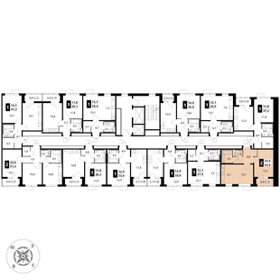 Квартира 2-комн. квартира, 43.5 м² ЖК «1-й Шереметьевский» Фото 2 Квартира 2-комн. квартира, 43.5 м² ЖК «1-й Шереметьевский» Фото 2