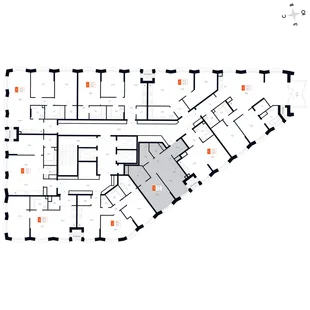 Квартира 2-комн. квартира, 51.8 м² ЖК «Фордевинд» Фото 2 Квартира 2-комн. квартира, 51.8 м² ЖК «Фордевинд» Фото 2