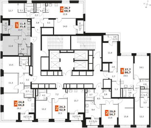 Квартира 1-комн. квартира, 35.6 м² ЖК «Sky Garden» Фото 2 Квартира 1-комн. квартира, 35.6 м² ЖК «Sky Garden» Фото 2