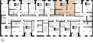 Квартира 2-комн. квартира, 43.5 м² ЖК «1-й Ясеневский» Фото 2 Квартира 2-комн. квартира, 43.5 м² ЖК «1-й Ясеневский» Фото 2