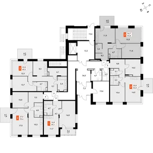 Квартира 2-комн. квартира, 56.1 м² ЖК «ФоРест» Фото 2 Квартира 2-комн. квартира, 56.1 м² ЖК «ФоРест» Фото 2