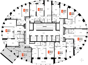 Квартира 1-комн. квартира, 65.4 м² ЖК «Sydney City» Фото 2 Квартира 1-комн. квартира, 65.4 м² ЖК «Sydney City» Фото 2