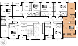 Квартира 2-комн. квартира, 50.9 м² ЖК «1-й Южный» Фото 2 Квартира 2-комн. квартира, 50.9 м² ЖК «1-й Южный» Фото 2