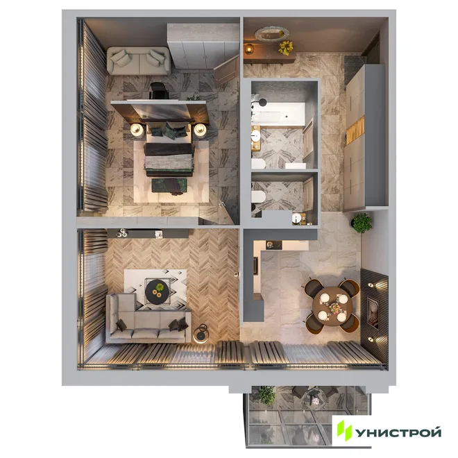 Планировка 2-комн. квартира, 73.83 м² ЖК «Лисино» Планировка 2-комн. квартира, 73.83 м² ЖК «Лисино»