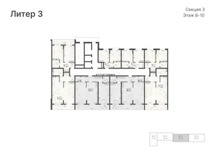 Квартира 1-комн. квартира, 45.97 м² ЖК «Светский лес» Фото 1 Квартира 1-комн. квартира, 45.97 м² ЖК «Светский лес» Фото 1