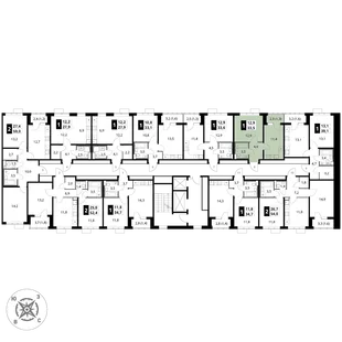 Квартира 1-комн. квартира, 33.5 м² ЖК «1-й Шереметьевский» Фото 2 Квартира 1-комн. квартира, 33.5 м² ЖК «1-й Шереметьевский» Фото 2