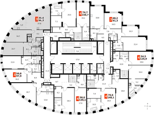 Квартира 3-комн. квартира, 86.1 м² ЖК «Sydney City» Фото 2 Квартира 3-комн. квартира, 86.1 м² ЖК «Sydney City» Фото 2