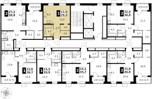 Квартира Студия, 29.5 м² ЖК «1-й Ясеневский» Фото 2