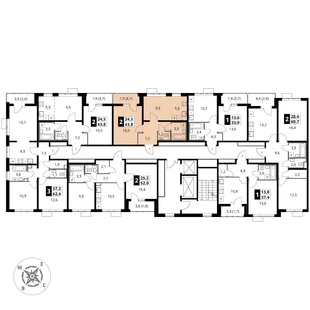 Квартира 2-комн. квартира, 43.9 м² ЖК «Южная Битца» Фото 1 Квартира 2-комн. квартира, 43.9 м² ЖК «Южная Битца» Фото 1