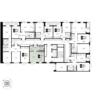 Квартира Студия, 30.1 м² ЖК «1-й Шереметьевский» Фото 2 Квартира Студия, 30.1 м² ЖК «1-й Шереметьевский» Фото 2