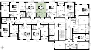 Квартира Студия, 20.5 м² ЖК «1-й Химкинский» Фото 2 Квартира Студия, 20.5 м² ЖК «1-й Химкинский» Фото 2