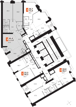 Квартира 3-комн. квартира, 113 м² ЖК «Архитектор» Фото 2