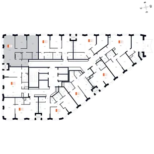 Квартира 3-комн. квартира, 74.5 м² ЖК «Фордевинд» Фото 2 Квартира 3-комн. квартира, 74.5 м² ЖК «Фордевинд» Фото 2