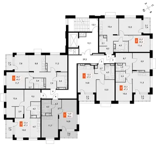 Квартира 1-комн. квартира, 38.6 м² ЖК «ФоРест» Фото 2 Квартира 1-комн. квартира, 38.6 м² ЖК «ФоРест» Фото 2