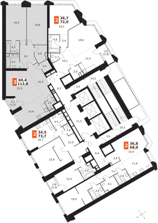 Квартира 3-комн. квартира, 113 м² ЖК «Архитектор» Фото 2 Квартира 3-комн. квартира, 113 м² ЖК «Архитектор» Фото 2