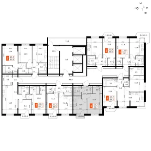 Квартира 1-комн. квартира, 39.3 м² ЖК «Фриссон» Фото 2 Квартира 1-комн. квартира, 39.3 м² ЖК «Фриссон» Фото 2