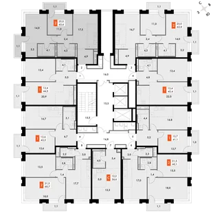 Квартира 2-комн. квартира, 63.6 м² ЖК «Философия» Фото 2 Квартира 2-комн. квартира, 63.6 м² ЖК «Философия» Фото 2