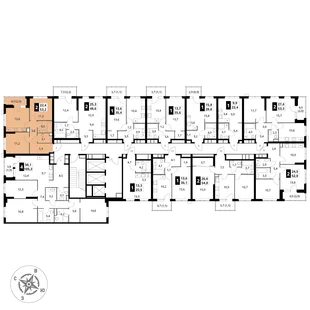 Квартира 2-комн. квартира, 53.2 м² ЖК «1-й Измайловский» Фото 2 Квартира 2-комн. квартира, 53.2 м² ЖК «1-й Измайловский» Фото 2