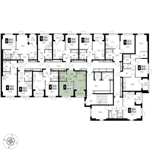 Квартира 1-комн. квартира, 34.6 м² ЖК «1-й Ясеневский» Фото 1 Квартира 1-комн. квартира, 34.6 м² ЖК «1-й Ясеневский» Фото 1
