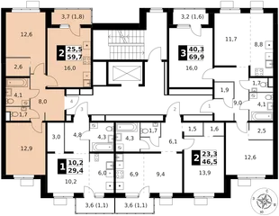 Квартира 2-комн. квартира, 59.7 м² ЖК «1-й Ясеневский» Фото 2 Квартира 2-комн. квартира, 59.7 м² ЖК «1-й Ясеневский» Фото 2