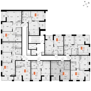 Квартира 1-комн. квартира, 36.1 м² ЖК «ФоРест» Фото 2 Квартира 1-комн. квартира, 36.1 м² ЖК «ФоРест» Фото 2