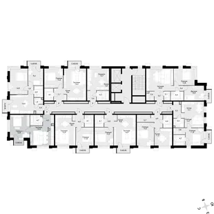 Квартира 2-комн. квартира, 43.8 м² ЖК «Флагман» Фото 2