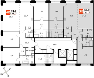 Квартира 3-комн. квартира, 111.7 м² ЖК «Sydney Prime» Фото 2 Квартира 3-комн. квартира, 111.7 м² ЖК «Sydney Prime» Фото 2