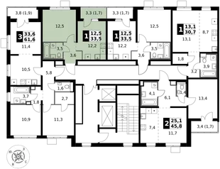 Квартира 1-комн. квартира, 33.5 м² ЖК «1-й Южный» Фото 2 Квартира 1-комн. квартира, 33.5 м² ЖК «1-й Южный» Фото 2