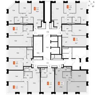 Квартира 2-комн. квартира, 57.6 м² ЖК «Философия» Фото 2 Квартира 2-комн. квартира, 57.6 м² ЖК «Философия» Фото 2