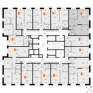 Квартира 2-комн. квартира, 61.1 м² ЖК «Флагман» Фото 2 Квартира 2-комн. квартира, 61.1 м² ЖК «Флагман» Фото 2
