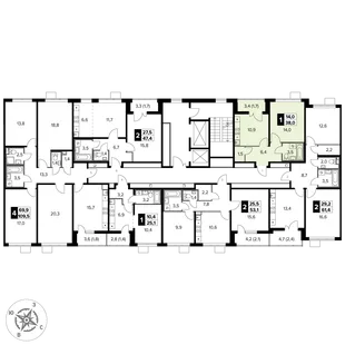 Квартира 1-комн. квартира, 38 м² ЖК «1-й Донской» Фото 2 Квартира 1-комн. квартира, 38 м² ЖК «1-й Донской» Фото 2