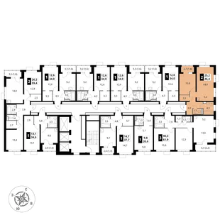 Квартира 2-комн. квартира, 46.4 м² ЖК «1-й Донской» Фото 2