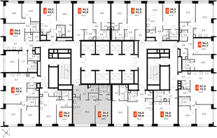 Квартира 2-комн. квартира, 60.5 м² ЖК «Amber Сity» Фото 2 Квартира 2-комн. квартира, 60.5 м² ЖК «Amber Сity» Фото 2