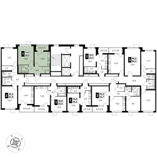 Квартира 1-комн. квартира, 38 м² ЖК «1-й Южный» Фото 2 Квартира 1-комн. квартира, 38 м² ЖК «1-й Южный» Фото 2