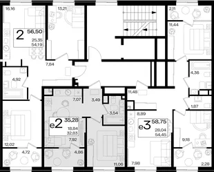 Квартира 2-комн. квартира, 37.6 м² ЖК «Патрики» Фото 1